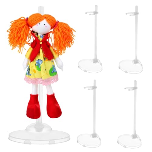 Yardwe 15Stücke Puppenständer Teiliges Transparente Halter Für Puppen Und Figuren Stabiler Und Langlebiger Puppenhalter Für Sauberes Spielzimmer Für Kinderzimmer Und Puppenhaus von Yardwe