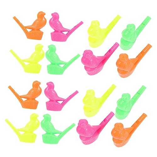 Yardwe 16 Stück pfeifen farbige Pfeife Cartoon-Vogelpfeife entzückende Pfeife bunte lustige Pfeife für Party Vogel Musikvogelpfeife Vogelsänger Plastik von Yardwe