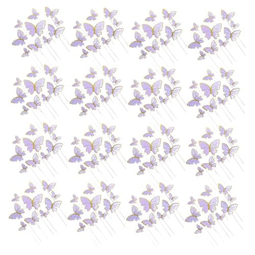 Yardwe 160 Stück Teiliges Schmetterling Cake Topper Lebendige Geburtstags Hochzeitsdeko Einfach Einzufügen Vielseitige Party-dekoration für Mädchen und Frauen Farbenfrohe Tortendeko Yardwe 160 Stück Teiliges Schmetterling Cake Topper Lebendige Geburtstags Hochzeitsdeko Einfach Einzufügen Vielseitige Party-dekoration für Mädchen und Frauen Farbenfrohe Tortendeko von Yardwe