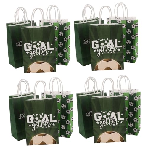 Yardwe 16Stücke Fußball Geschenktüten Papier Partyverpackungsbeutel Für Mitgebsel Für Sportfeiern Geburtstagsfeiern Und Festivals Mit Praktischem Tragegriff Yardwe 16Stücke Fußball Geschenktüten Papier Partyverpackungsbeutel Für Mitgebsel Für Sportfeiern Geburtstagsfeiern Und Festivals Mit Praktischem Tragegriff von Yardwe