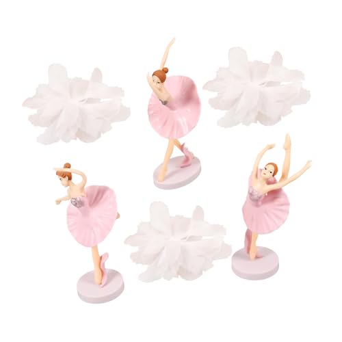 Yardwe 1Satz Ballerina Kuchendekorationen Set Kreative Tortendeko Figuren Elegante Ballerina Ornamente Für Hochzeit Themenpartys Langlebig Und von Yardwe