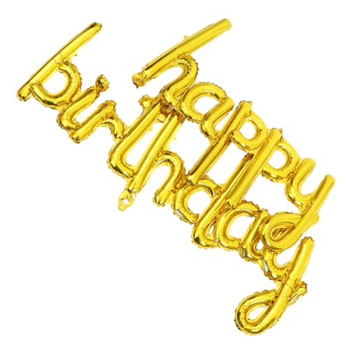 Yardwe 1Satz Geburtstagsballons aus Aluminiumfolie Happy Birthday Deko für Kindergeburtstage Partyzubehör für Unvergessliche Feiern Yardwe 1Satz Geburtstagsballons aus Aluminiumfolie Happy Birthday Deko für Kindergeburtstage Partyzubehör für Unvergessliche Feiern von Yardwe