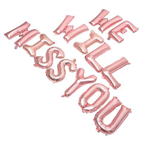 Yardwe 1Satz Graduation Ballons Wir Werden Dich Vermissen Folienballons Für Abschlussfeier Dekoration Langlebig Festlich Einfach Aufzuhängen Für Partys Und Feiern von Yardwe