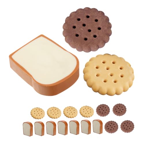 Yardwe 1Satz Lebensmittel Radiergummis Form von Keksen und Toast Kreative Radiergummis für Klassenzimmerbelohnungen Partys Essensdekorationen Teiliges aus von Yardwe