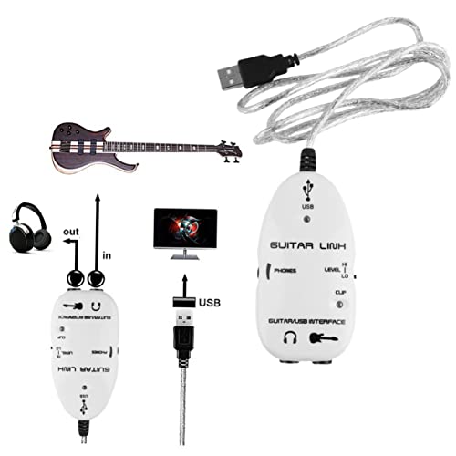 Yardwe 1Stück Gitarren Audiokabel Gitarreneffektorkabel Für Rauschfreie Verbindung Für Musiker Und Musikliebhaber Weiß Yardwe 1Stück Gitarren Audiokabel Gitarreneffektorkabel Für Rauschfreie Verbindung Für Musiker Und Musikliebhaber Weiß von Yardwe