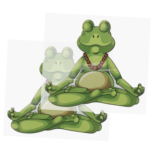 Yardwe 2 Blätter Kleine Frosch Aufkleber Selbstklebend Vinyl Scrapbook Sticker für Laptop Journal DIY Basteln Farbenfrohe Langlebige Frosch Decals für Kreative Gestaltung von Yardwe