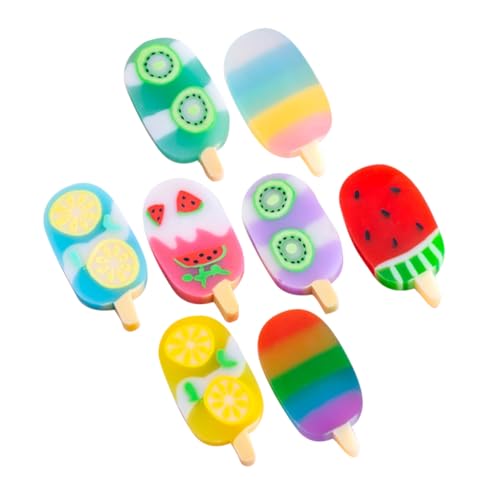 Yardwe 2 Boxen Fruchtige Eiscreme Radiergummis im Mini Radiergummis Cartoon Form für Schüler Bunt und Sicher für Kleine Hände von Yardwe