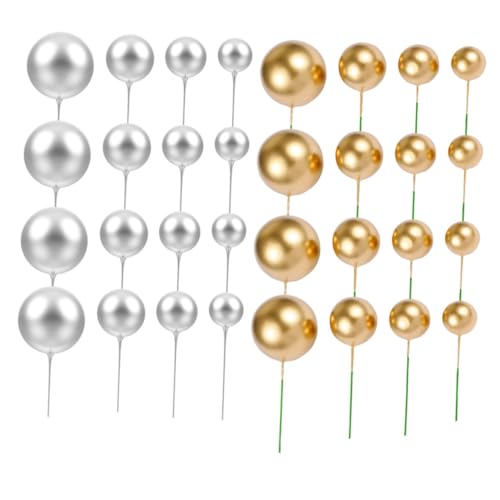 Yardwe 2 Sätze 2 Sets Kuchendekoration Cupcake Topper Für Hochzeiten Fee Cupcake Dekorationen Ballon Cupcake Picker Dessert Topper Cupcake Topper Geburtstagsballon 40 Stück * 2 von Yardwe