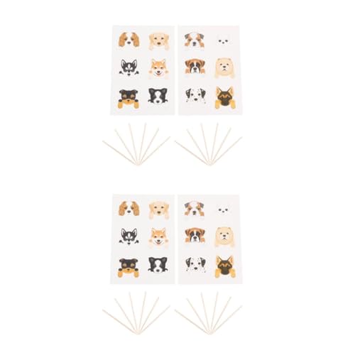 Yardwe 2 Sätze Geburtstagskuchen Plugin Haustier Hundekuchen Hundeparty Gastgeschenke Hundegeburtstagskuchen Topper Dekoration Geburtstagskuchen Für Hunde Welpen 36 Stücke * 2 von Yardwe