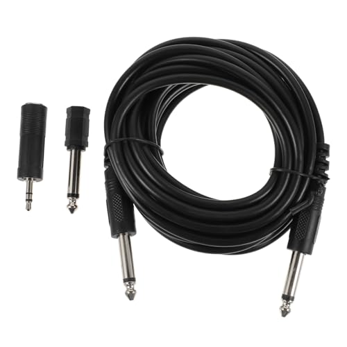 Yardwe 2 Sätze Gitarrenkabel mit Adapter Verbindungskabel für Gitarre Bass und Musikinstrumente Leicht und Platzsparend für Studio und Bühne von Yardwe