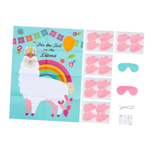 Yardwe 2 Sätze Hawaii Themed Game Poster Pin The Tail The Game Sticker Augenbinde Party Aufkleber Einhorn Dekoration für Geburtstagsfeiern Yardwe 2 Sätze Hawaii Themed Game Poster Pin The Tail The Game Sticker Augenbinde Party Aufkleber Einhorn Dekoration für Geburtstagsfeiern von Yardwe