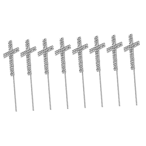 Yardwe 2 Sätze Kuchendekorationseinsatz Kreuzdekorationen Hochzeitsdekor Party Decoration Party Dekoration Topper Für Torteneinlagen Jubiläumskuchentopper Strasssteine Silver 4 Stück * 2 Yardwe 2 Sätze Kuchendekorationseinsatz Kreuzdekorationen Hochzeitsdekor Party Decoration Party Dekoration Topper Für Torteneinlagen Jubiläumskuchentopper Strasssteine Silver 4 Stück * 2 von Yardwe