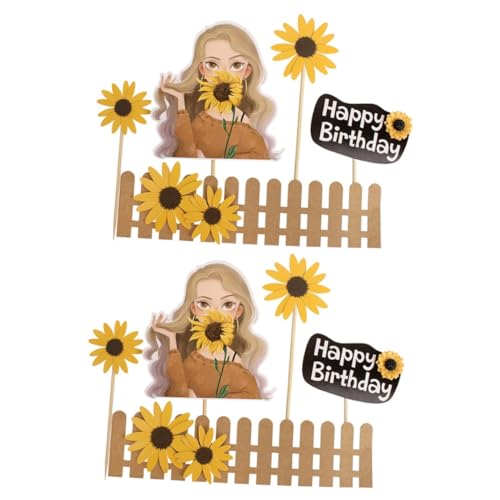 Yardwe 2 Sätze Praktische Teiliges Sonnenblume Kuchen Deko Hochwertige Tortendeko Für Besondere Anlässe Für Geburtstagsfeiern Und Hochzeiten Sicher Und Leicht Für Kreative 25 Stück * 2 Yardwe 2 Sätze Praktische Teiliges Sonnenblume Kuchen Deko Hochwertige Tortendeko Für Besondere Anlässe Für Geburtstagsfeiern Und Hochzeiten Sicher Und Leicht Für Kreative 25 Stück * 2 von Yardwe