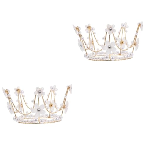 Yardwe 2 Stck. Perlenkrone Tortendeko für Geburtstagsfeiern Eleganter Cake Topper für Partys Dekoration für Kuchen Tortenaufsatz für Feierlichkeiten Einzigartige Party Deko für Yardwe 2 Stck. Perlenkrone Tortendeko für Geburtstagsfeiern Eleganter Cake Topper für Partys Dekoration für Kuchen Tortenaufsatz für Feierlichkeiten Einzigartige Party Deko für von Yardwe