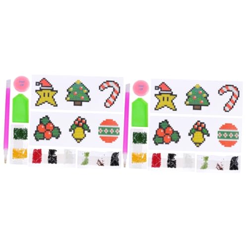 Yardwe 2 Stück DIY Weihnachts Diamant Sticker für Leuchtende Selbstklebende Dekorationen zum Basteln Vielseitig für Laptop Fahrrad Koffer und Geschenkverpackungen Festliche Motive Yardwe 2 Stück DIY Weihnachts Diamant Sticker für Leuchtende Selbstklebende Dekorationen zum Basteln Vielseitig für Laptop Fahrrad Koffer und Geschenkverpackungen Festliche Motive von Yardwe