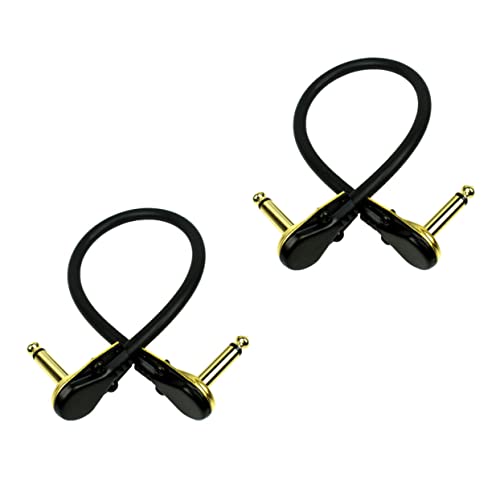 Yardwe 2 Stück Effektkabel Audiokabel Für E-gitarre Rauschunterdrückungskabel Kabel Für Gitarreninstrumente Instrumentenkabel Für Bass Verstärkerkabel Tastaturkabel Kupfer Golden von Yardwe