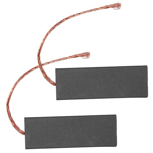 Yardwe 2 Stück Motorkohlebürste Motorbürste aus Kohle Kohlebürsten für Waschmaschinen Ersatz Motorbürstenzubehör Kohlebürste für Elektrowerkzeug Kupferdraht Black von Yardwe
