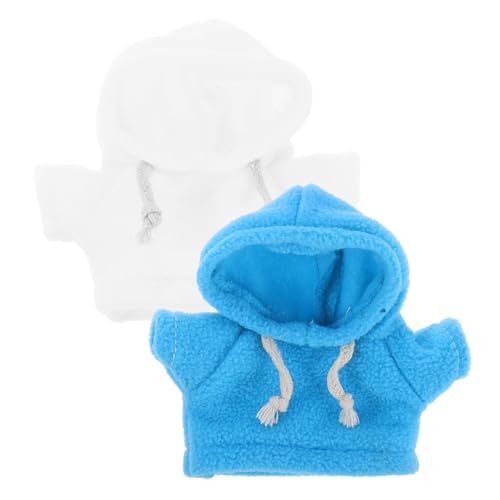 Yardwe 2 Stück Plüschbär Kleidung Stofftier Kapuzenpullover Süße Stofftier Kleidung Puppen Ankleidezubehör Puppenspielzeug Lässiges Outfit Mini Bär Kleidung Puppenkleidung von Yardwe