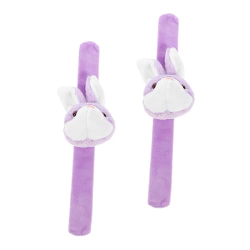 Yardwe 2 Stück Slap Bracelet mit Cartoon Tiermotiv Plüsch Hase Armband für Kindergeburtstag Partydekoration und Mitgebsel Hase Yardwe 2 Stück Slap Bracelet mit Cartoon Tiermotiv Plüsch Hase Armband für Kindergeburtstag Partydekoration und Mitgebsel Hase von Yardwe