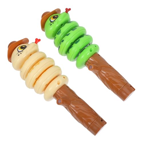 Yardwe 2 Stück Twisty Schlangenspielzeug Pfeife Für Kind Plastikpfeifen Klein Pfeifenspielzeug Aus Kunststoff Für Cartoon-Tier-Pfeife Pfeife in Schlangenform Schlangenpfeifen Abs von Yardwe