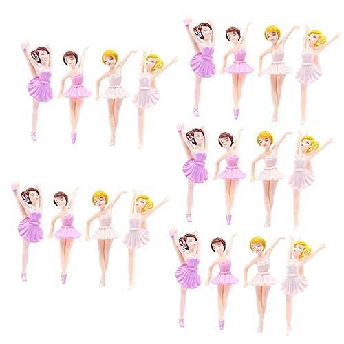 Yardwe 20 Stck Teiliges Ballerina Mädchen Kuchenornament Elegante und Süße Miniaturfiguren Weiß und Langlebig Dekorativ für Geburtstagstorten Babyparty und Heimdekoration Yardwe 20 Stck Teiliges Ballerina Mädchen Kuchenornament Elegante und Süße Miniaturfiguren Weiß und Langlebig Dekorativ für Geburtstagstorten Babyparty und Heimdekoration von Yardwe