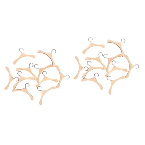 Yardwe 20 Stck Teiliges Holzkleiderbügel für Bjd Puppen Praktische Puppenzubehör Kleiderbügel aus Naturholz für Puppenhaus Kleidung und Ordnung Yardwe 20 Stck Teiliges Holzkleiderbügel für Bjd Puppen Praktische Puppenzubehör Kleiderbügel aus Naturholz für Puppenhaus Kleidung und Ordnung von Yardwe