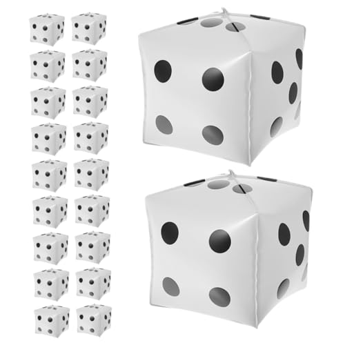 Yardwe 20 Stück Aluminiumfolie Würfel Luftballons für Party Deko für Spieleabende Geburtstagsfeiern und Festivals Wiederverwendbar Leicht und Einfach zu Handhaben Yardwe 20 Stück Aluminiumfolie Würfel Luftballons für Party Deko für Spieleabende Geburtstagsfeiern und Festivals Wiederverwendbar Leicht und Einfach zu Handhaben von Yardwe