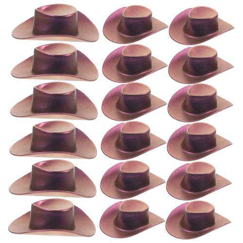 Yardwe 20 Stück Mini-Cowboyhut Mützen für kleine Köpfe winzig kleine Hüte basteln Cowboyhut für partyhüte Dekoration Weihnachten Miniaturhüte Hut für Puppen Plastik Violett Yardwe 20 Stück Mini-Cowboyhut Mützen für kleine Köpfe winzig kleine Hüte basteln Cowboyhut für partyhüte Dekoration Weihnachten Miniaturhüte Hut für Puppen Plastik Violett von Yardwe