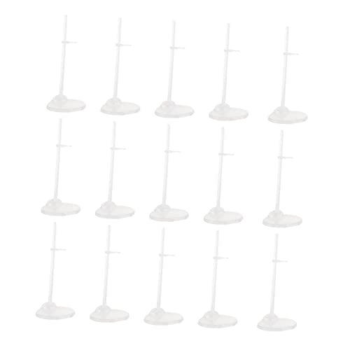 Yardwe 20 Stück Puppenständer Höhenverstellbare Transparente Halter für Verschiedene Puppengrößen Stabil und Einfach zu Verwenden Perfektes Zubehör für Puppenliebhaber von Yardwe