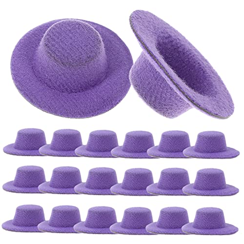Yardwe 20 Stück Teiliges Mini Jazz Hüte Kleine Puppenhüte Basteln DIY Kostüm Zubehör für Puppenhaus Party Dekoration Langlebig Farbecht Leicht und Kompakt von Yardwe