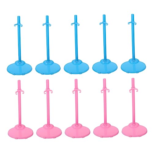 Yardwe 20 Stück Teiliges Puppenständer Stabiler Doll Rack für Modegerechte Präsentation und Blaue Halter für Figuren und Modelle für Kinderzimmer zur Aufbewahrung und Ausstellung von Yardwe