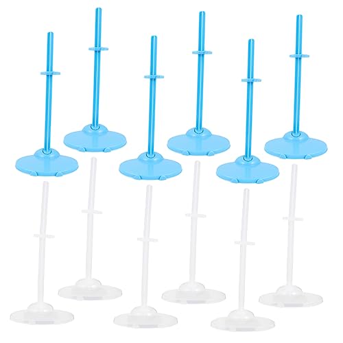 Yardwe 20 Stück Teiliges Puppenständer aus Universeller Halter für Puppen Transparente und Blaue für Stabiler Puppenstützrahmen für Kreatives von Yardwe