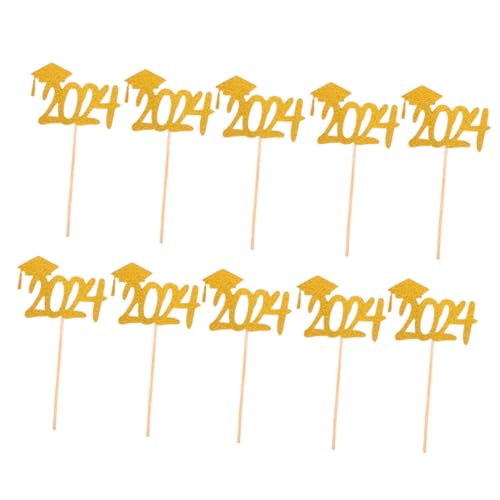 Yardwe 20Stücke Abschlussparty Kuchendekoration Mit Goldenen Bachelorhut Cupcake Picks Tortenaufsätze Für Abschlussfeiern Und Feiern Zur Graduierung Yardwe 20Stücke Abschlussparty Kuchendekoration Mit Goldenen Bachelorhut Cupcake Picks Tortenaufsätze Für Abschlussfeiern Und Feiern Zur Graduierung von Yardwe