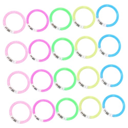 Yardwe 20Stücke Leuchtende DIY Armbänder Fluoreszierende Party Requisiten Verschiedenen Farben Leuchtendes Für Erwachsene Und Feiern von Yardwe