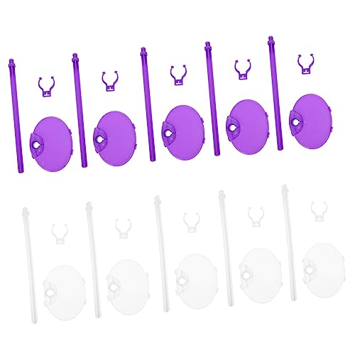 Yardwe 20Stücke Puppenständer Verstellbar Universelle Halterung Für Puppen Modell Und Figuren Transparente Lilafarbene Für Kreatives Display Im Kinderzimmer Yardwe 20Stücke Puppenständer Verstellbar Universelle Halterung Für Puppen Modell Und Figuren Transparente Lilafarbene Für Kreatives Display Im Kinderzimmer von Yardwe