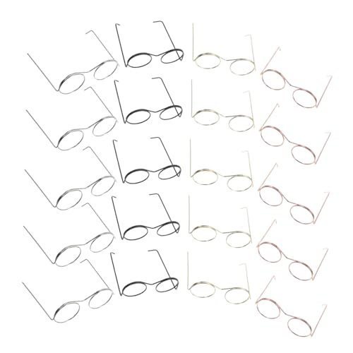 Yardwe 20stücke Mini Brillen Für Puppen Metallrahmen Brille Puppenhaus Dekoration Bastelzubehör Winzige Brille Für Puppe Miniatur Accessoire Für Puppenhaus Yardwe 20stücke Mini Brillen Für Puppen Metallrahmen Brille Puppenhaus Dekoration Bastelzubehör Winzige Brille Für Puppe Miniatur Accessoire Für Puppenhaus von Yardwe