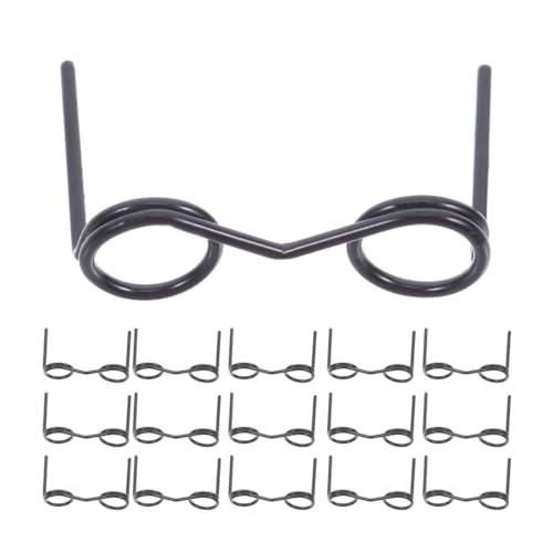 Yardwe 20stücke Puppenbrillen Mini-Brillen Für Puppen Runder Rahmen Ohne Gläser Dekorative Puppen-miniaturbrillen Bastel-kleingläser Puppenanziehzubehör DIY-Brillen Für Puppen Puppenbrill von Yardwe