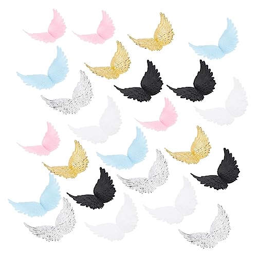 Yardwe 24 Stück Farbige Engel Flügel Dekoration Diy Cake Topper Zubehör für Kreative Bastelprojekte für Kuchen Dekorationen Handwerk und Schmuckherstellung Yardwe 24 Stück Farbige Engel Flügel Dekoration Diy Cake Topper Zubehör für Kreative Bastelprojekte für Kuchen Dekorationen Handwerk und Schmuckherstellung von Yardwe