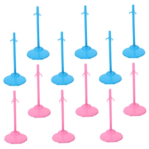 Yardwe 24 Stück Figurenständer Zubehör Stoffpuppe Puppenständer Puppe Steht unser Träger Mini -Schaufensterpuppe Stand Figurenhalter Steht Figurenanzeige Plastik von Yardwe