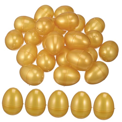 Yardwe 24 Stück Teiliges Goldene Plastik Eier Nachfüllbare Eierform Verpackungsbox für Süßigkeiten und für Hochzeiten Geburtstagsfeiern und Dekorationen Yardwe 24 Stück Teiliges Goldene Plastik Eier Nachfüllbare Eierform Verpackungsbox für Süßigkeiten und für Hochzeiten Geburtstagsfeiern und Dekorationen von Yardwe