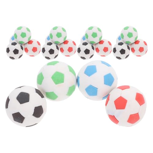 Yardwe 24Stücke Kleiner Fußball Radiergummi Lustige Schreibwaren Fußball Design Für Langlebig Und Sicher Für Schule Und Freizeit von Yardwe