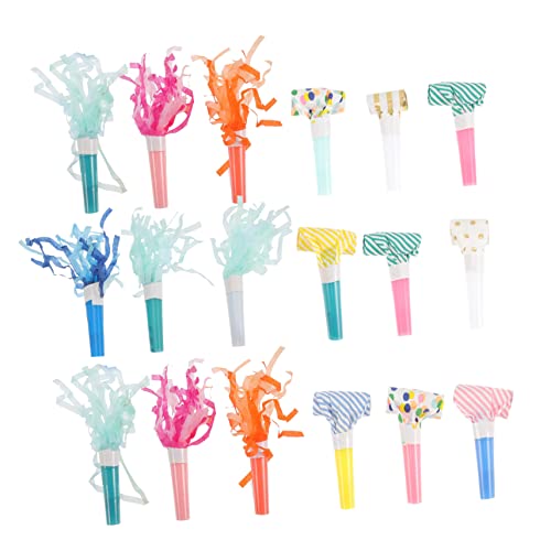 Yardwe 27 Stück Blowouts Krachmacher Geräuschmacher Neujahr Spielzeughupe party kinderparty toys for Kindergeburtstag Blowouts Partygeschenke Partygebläse für Papier von Yardwe