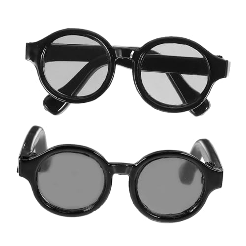 Yardwe 2Paare Puppenbrillen Stylische Und Brillen Zubehör Für Puppen Perfektes DIY Accessoire Für Kreative Puppen Outfits Passend Für Puppen von Yardwe