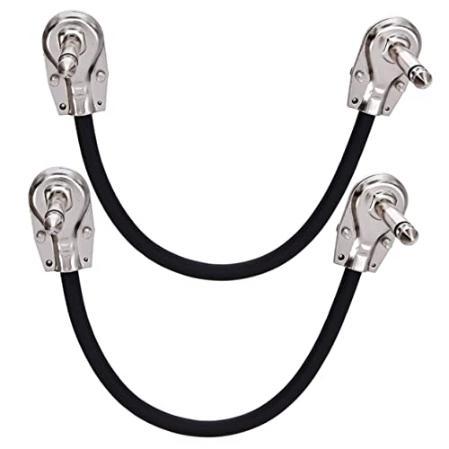 Yardwe 2Stücke Flachstecker Gitarren Patchkabel Professionelle Audiokabel Für Gitarre Und Leicht Für Bühnenauftritte Und Effektgeräte Einfach Zu Installieren von Yardwe