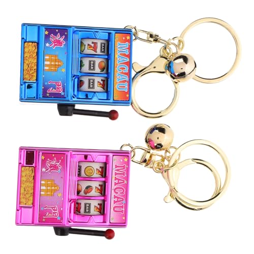 Yardwe 2Stücke Mini Spielautomat Schlüsselanhänger Kreatives Mit Retro Joystick Unterhaltsames Für Halloween Lustiger Anhänger Für Las Vegas Souvenir Yardwe 2Stücke Mini Spielautomat Schlüsselanhänger Kreatives Mit Retro Joystick Unterhaltsames Für Halloween Lustiger Anhänger Für Las Vegas Souvenir von Yardwe