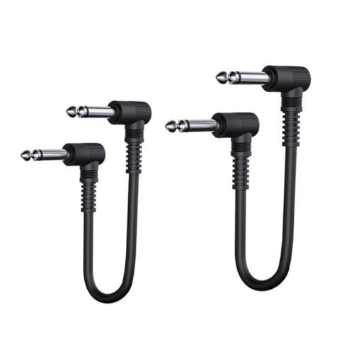 Yardwe 2Stücke Musikinstrumentenkabel für Gitarre Stromkabel Hochwertige Adapterkabel für Gitarre Bass und Keyboards Langlebig und Kompatibel von Yardwe