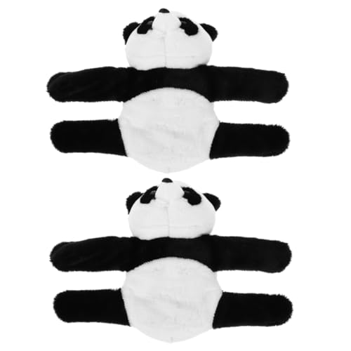 Yardwe 2Stücke Plush Panda Slap Bracelets Cute Stuffed Animal Wristbands For Party Favors Soft Hugger Design For Fun And Play von Yardwe