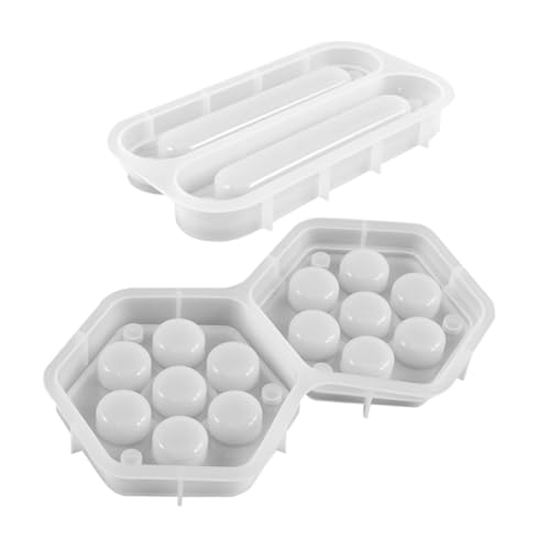 Yardwe 2Stücke Silikon Würfelbox Formen für Würfel Langlebige Epoxidharz Gießformen für Kreative DIY Projekte für Aufbewahrung und Dekoration von Yardwe