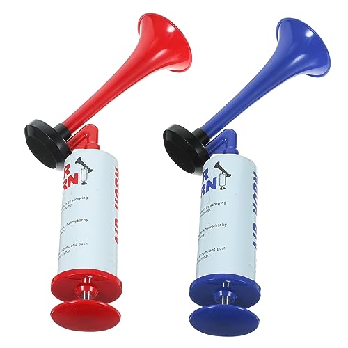 Yardwe 2Stücke Tragbares Lufthorn Handheld Horn Für Fußballfans Sportveranstaltungen Und Feste Rote Und Blaue Trompete Zur Signalgebung Und Feierlichkeiten Yardwe 2Stücke Tragbares Lufthorn Handheld Horn Für Fußballfans Sportveranstaltungen Und Feste Rote Und Blaue Trompete Zur Signalgebung Und Feierlichkeiten von Yardwe