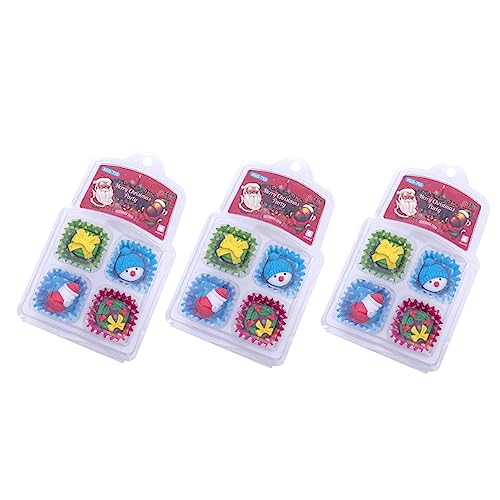 Yardwe 3 Boxen Weihnachts Radiergummis für Kreative Schulradierer mit Cartoon Motiven pro Box für Schule Kinderpuzzle und Schreibwarenkasten Farbe Farbe Yardwe 3 Boxen Weihnachts Radiergummis für Kreative Schulradierer mit Cartoon Motiven pro Box für Schule Kinderpuzzle und Schreibwarenkasten Farbe Farbe von Yardwe
